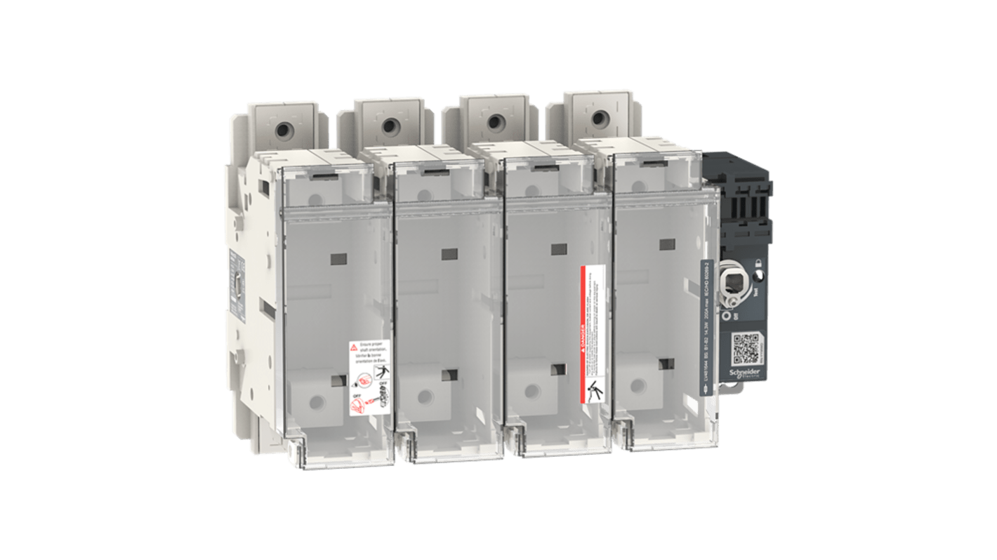 Schneider Electric Fuse Switch Disconnector, 4 Pole, 200A Max Current, 200A Fuse Current
