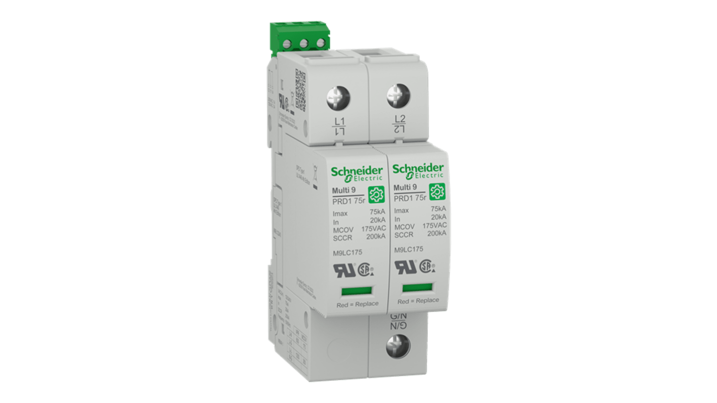 Schneider Electric Surge Arrester, 75kA, 1200V (Volts), Plug In Mount