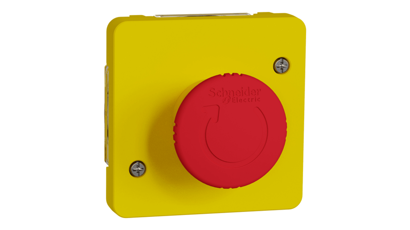 Schneider Electric 非常停止用押釦スイッチ, IP55, 表面実装