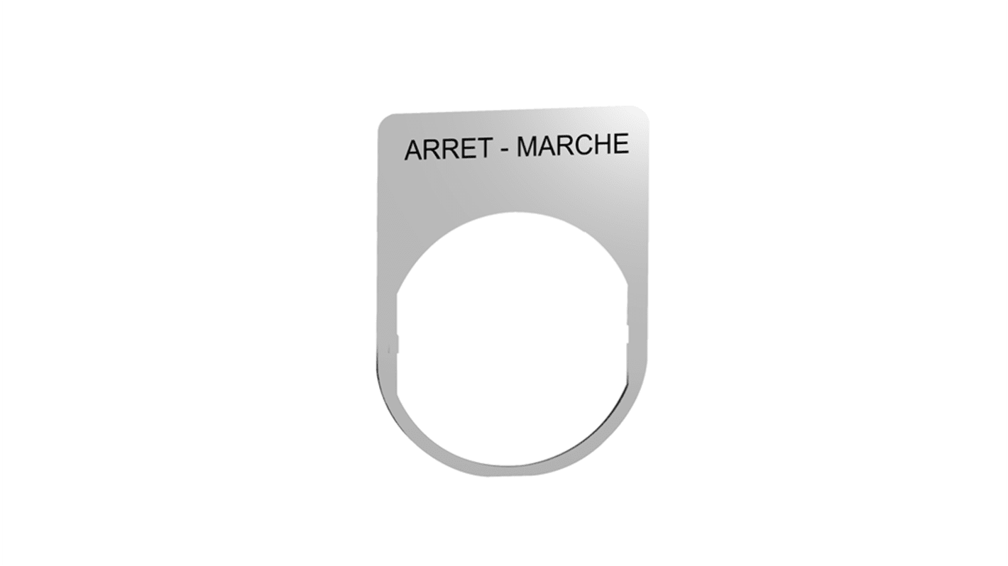 Schneider Electric Marking Accessory for Use with Pushbuttons, Arret-Marche
