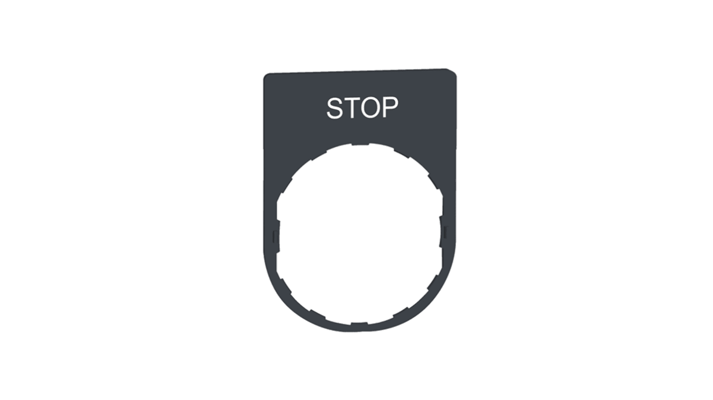 Schneider Electric Marking Accessory for Use with Pushbuttons, Stop