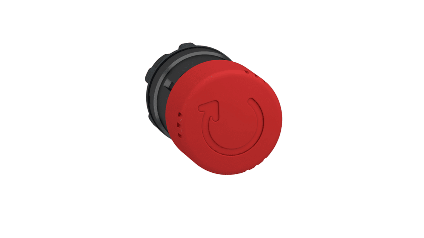 Schneider Electric Harmony XB4 Series, Push-In, Emergency Stop Push Button Head 22mm Diameter