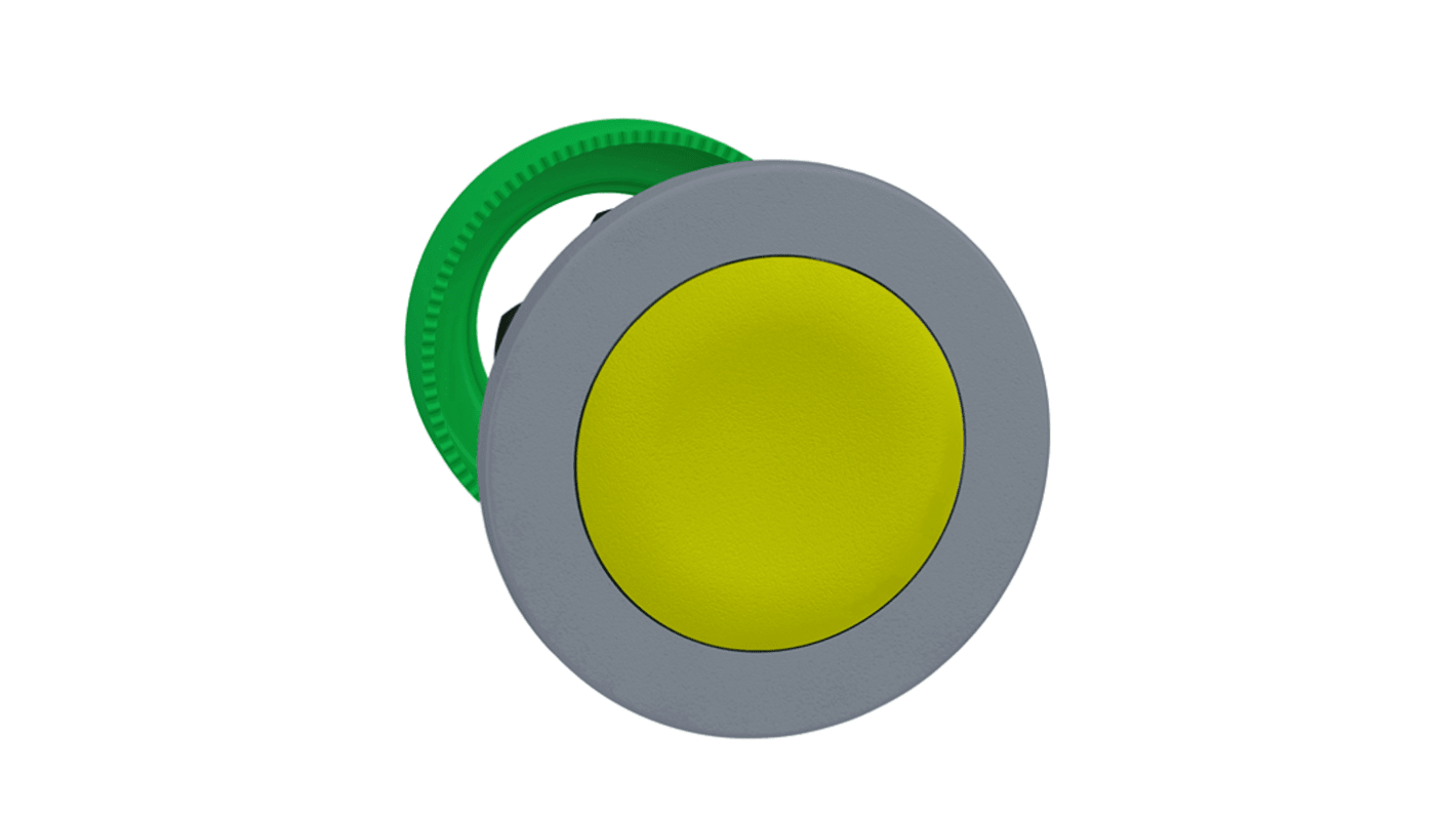 Schneider Electric Harmony Series Yellow Push Push Push Button Head, 30.5mm Cutout, IP66, IP67