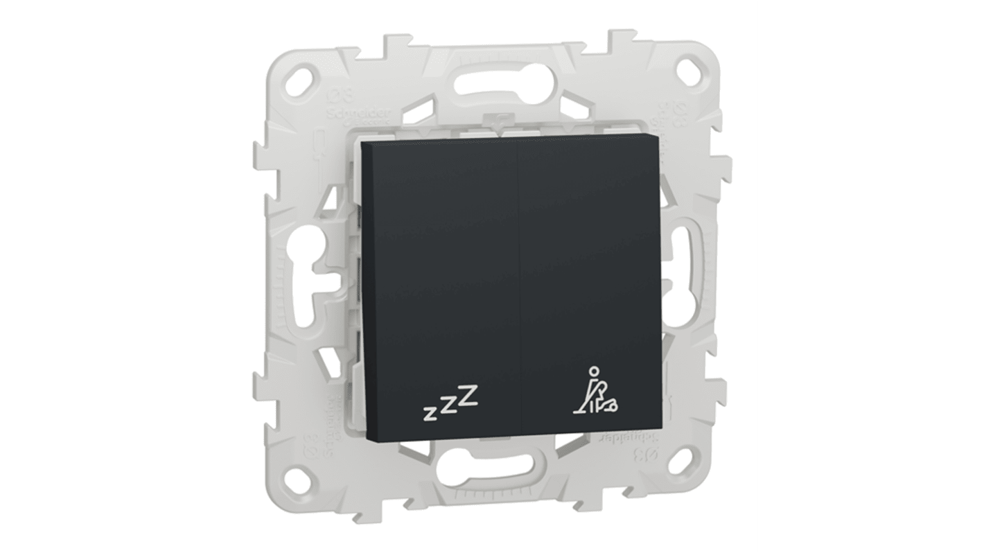 Schneider Electric Unica Anthracite Plug Socket, 10A, Indoor Use