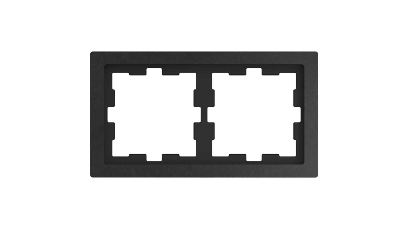 Schneider Electric Black 2 Gang Light Switch Cover