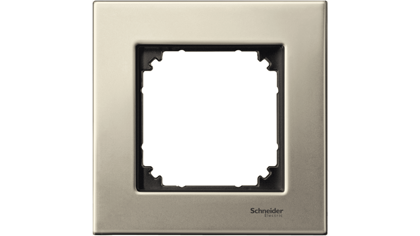 Schneider Electric 金属灯开关面板, 棕色, 1位, 90mm高