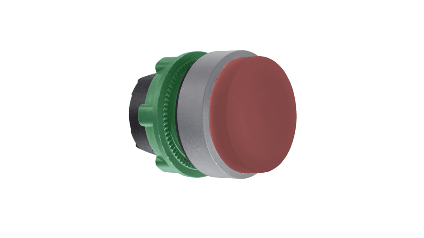 Schneider Electric Harmony Series Grey, Red Push-In Push Button Head, 22mm Cutout, IP66, IP67