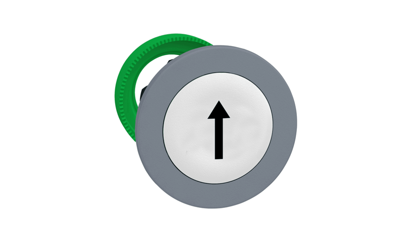 Schneider Electric ZB5F Series White Push-In Push Button Head, 30.5mm Cutout, IP66, IP67