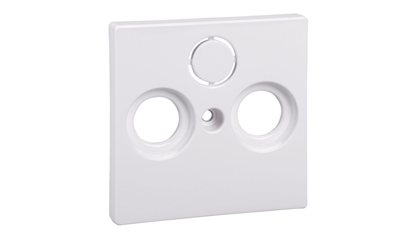 SAT, TV White Female Socket, Flush Mount