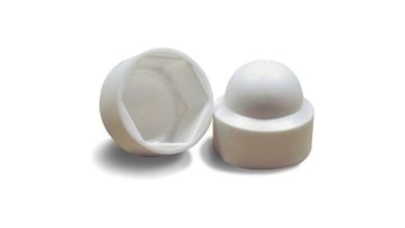 Guitel Hervieu, White PP Hex Nut