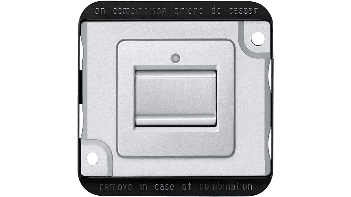 Schneider Electric Grey Rocker Light Switch, 2 Way, Antivandale