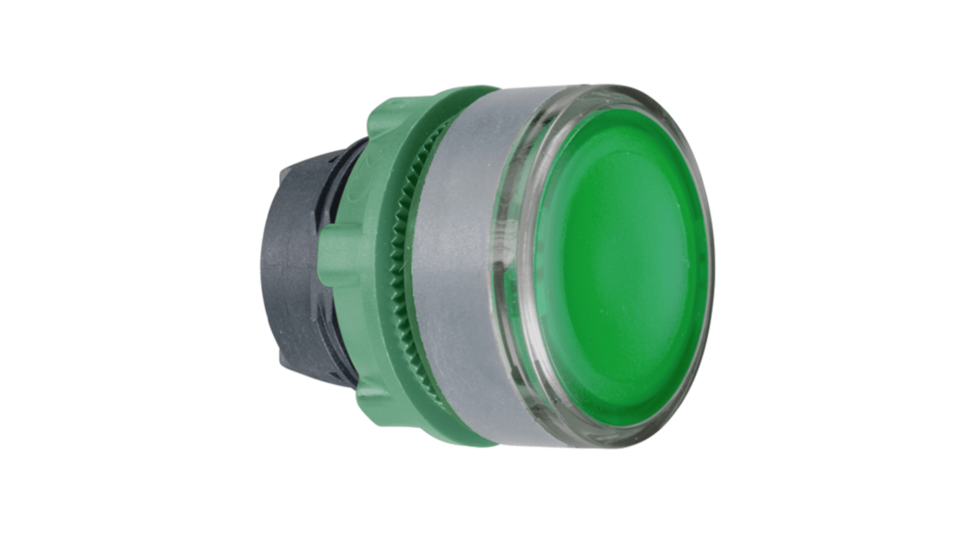 Schneider Electric Harmony Series Green Push-In Push Button Head, 22mm Cutout, IP66