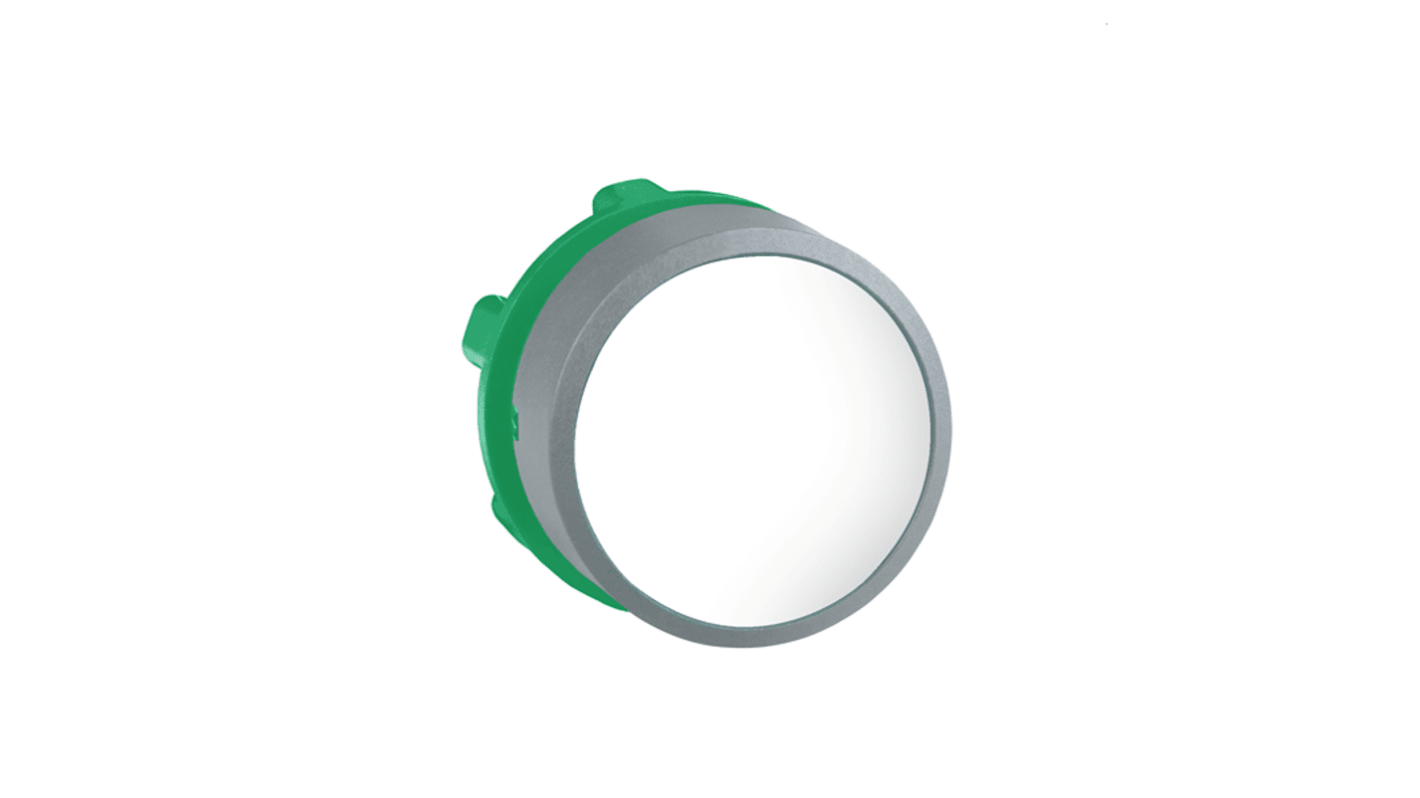 Schneider Electric ZB5A Series White Push-In Push Button Head, 22mm Cutout, IP66, IP67