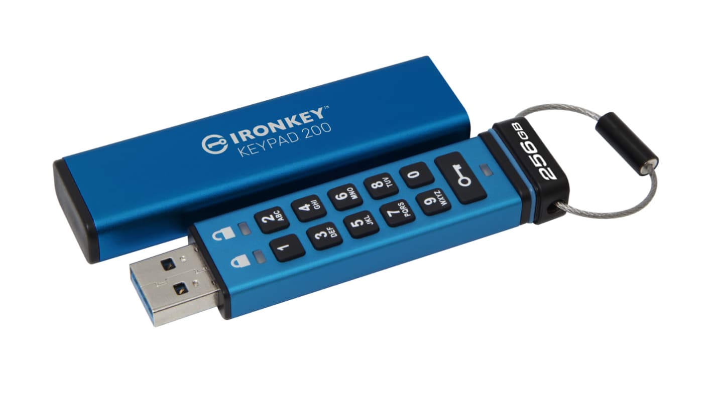 Kingston IronKey Keypad 200 256 GB USB 3.2 USB Flash Drive
