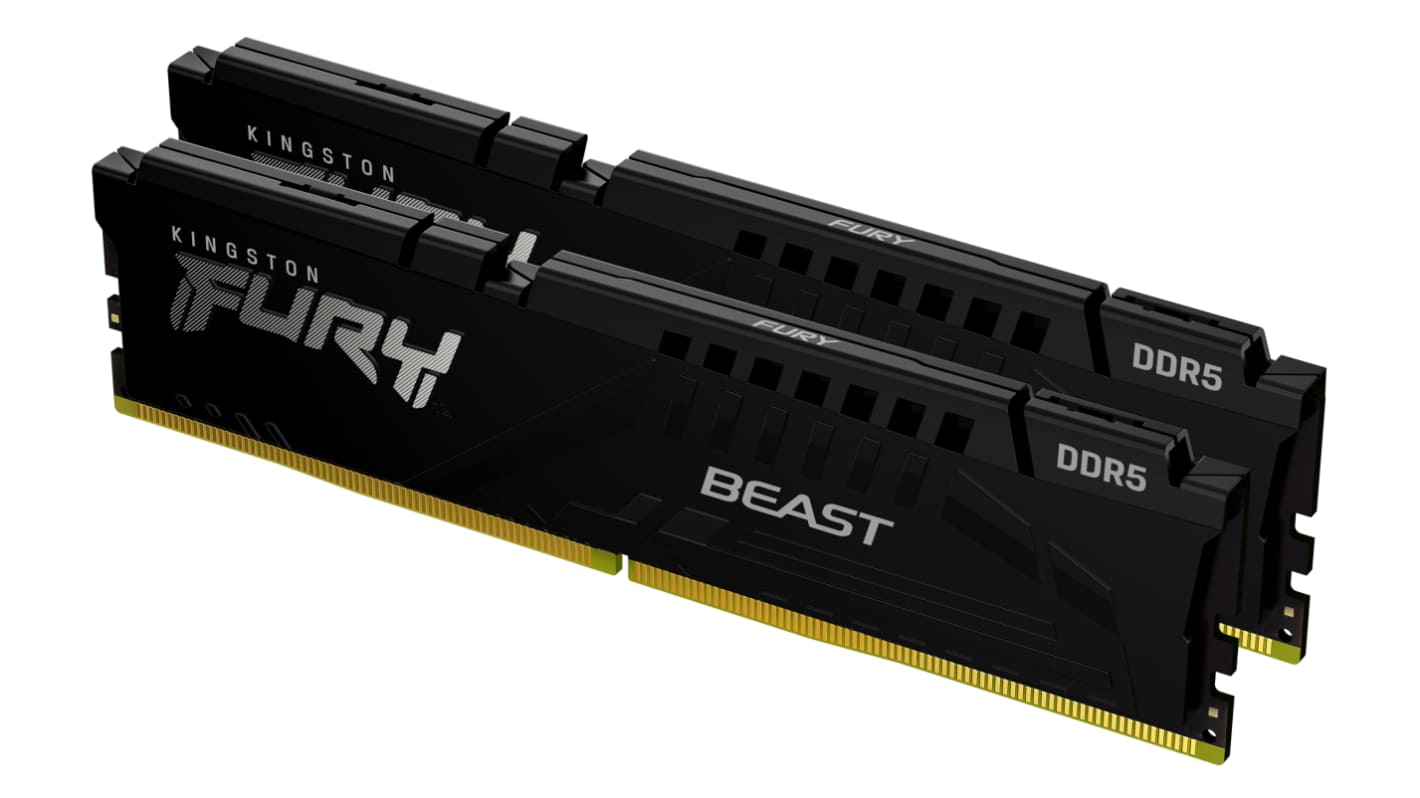 Kingston 台式机内存, 32GB (16GB x 2), DDR5, 6000MT/s, DIMM插槽