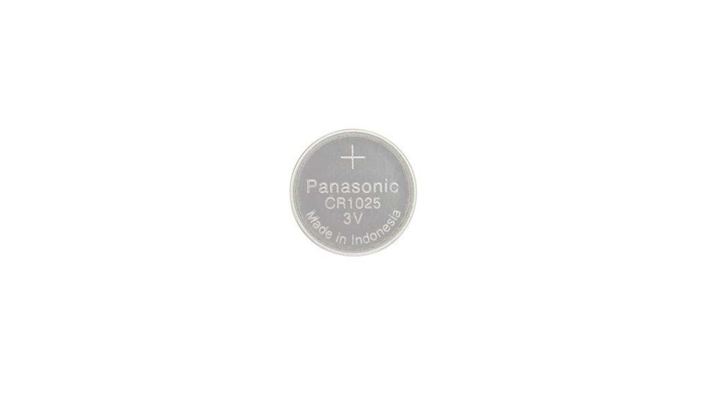 Panasonic CR1025纽扣电池, 3V, 30mAh, 锂, 标准接端