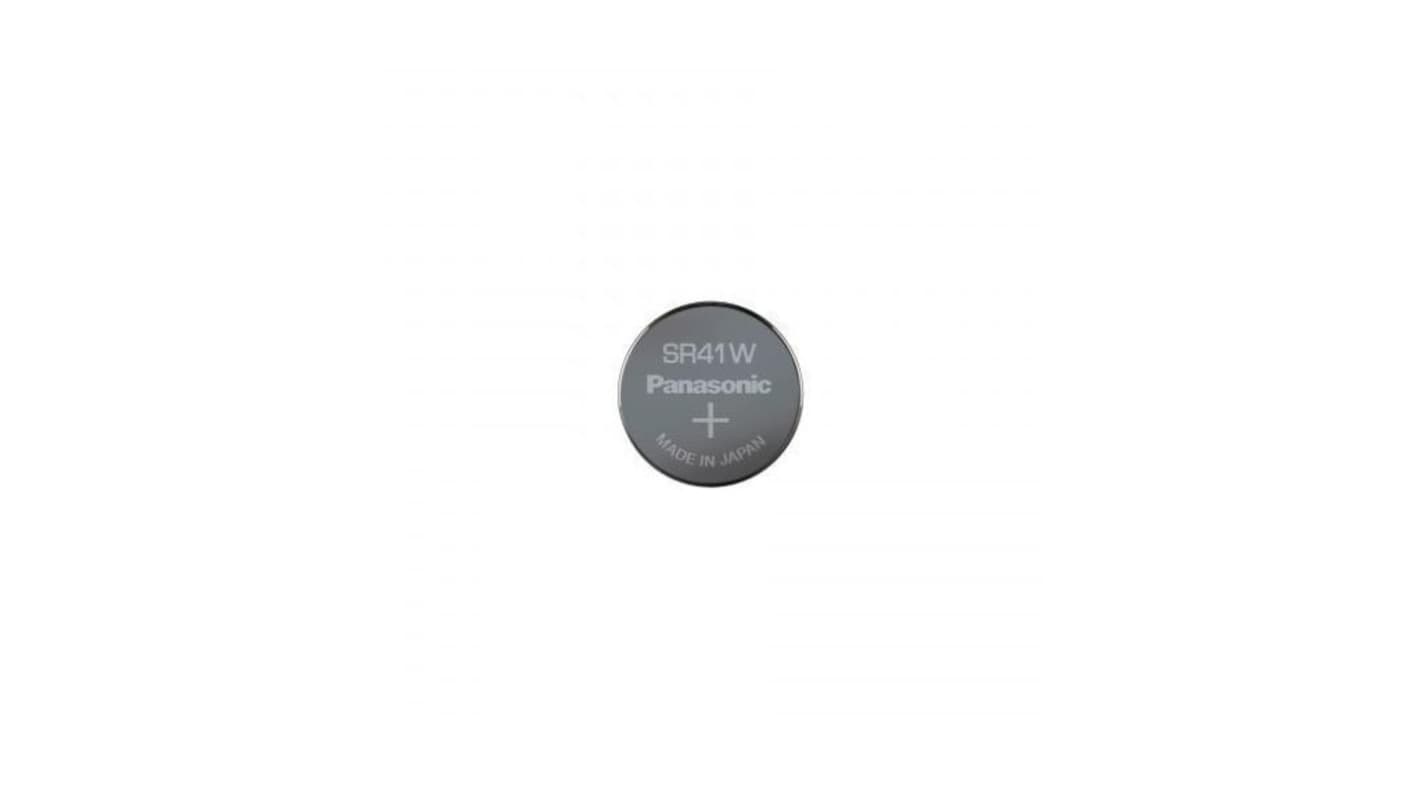 Panasonic SR41纽扣电池, 1.55V, 45mAh, 氧化银, 标准接端