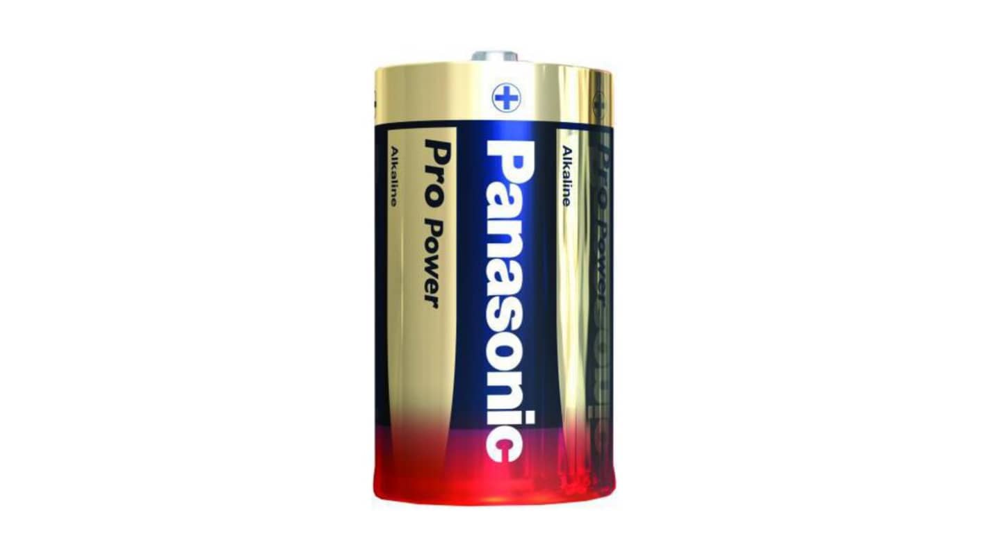 Panasonic 1号电池, 1.5V, 碱性, Panasonic 碱性电源系列, LR20PPG/2BP