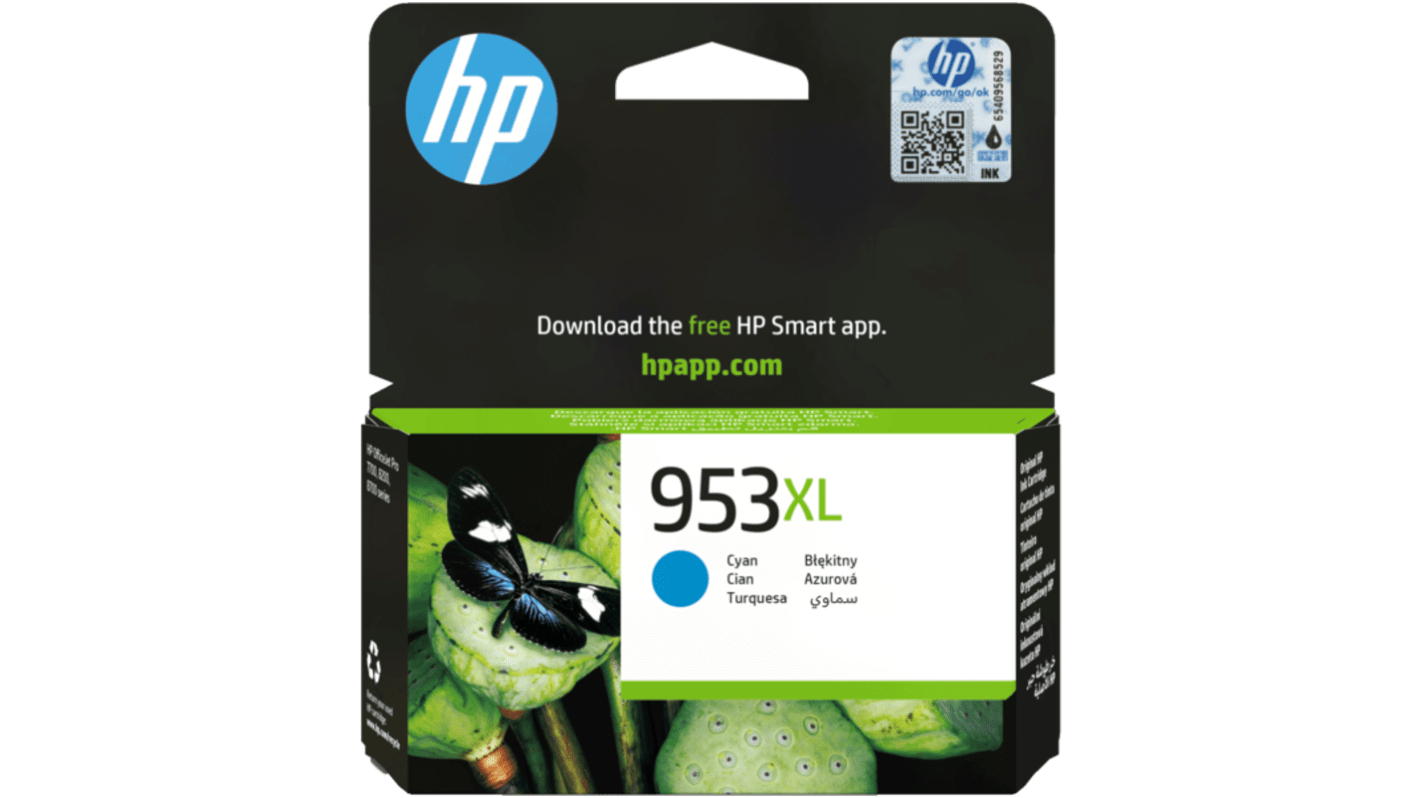 Hewlett Packard F6U16AE Cyan Ink Cartridge