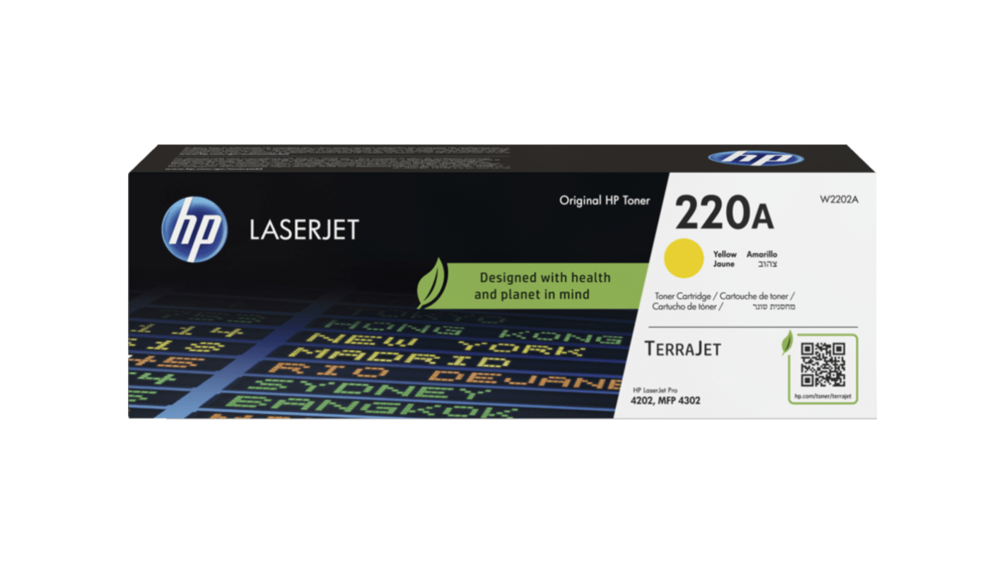 Hewlett Packard W2202A Yellow Toner Cartridge,  HP Compatible