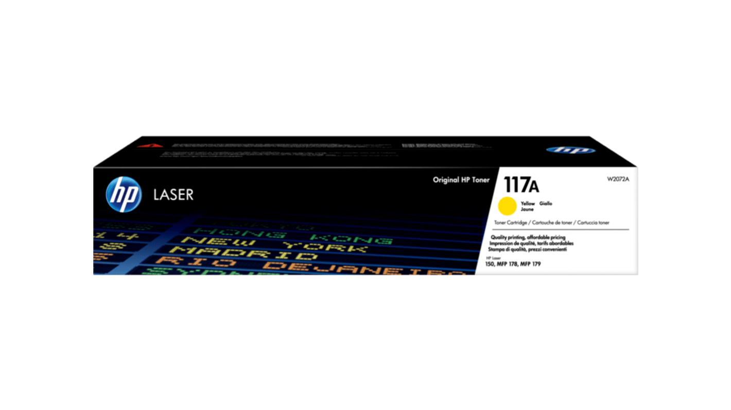 Hewlett Packard W2072A Yellow Toner Cartridge,  HP Compatible