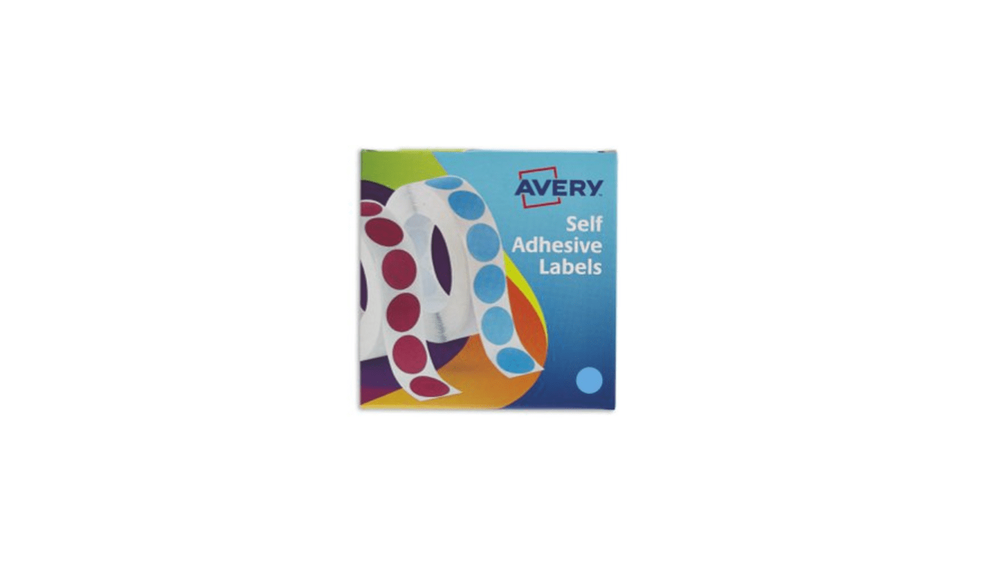 Avery Blue Adhesive High Visibility Label Sheet, Pack of 1120EA