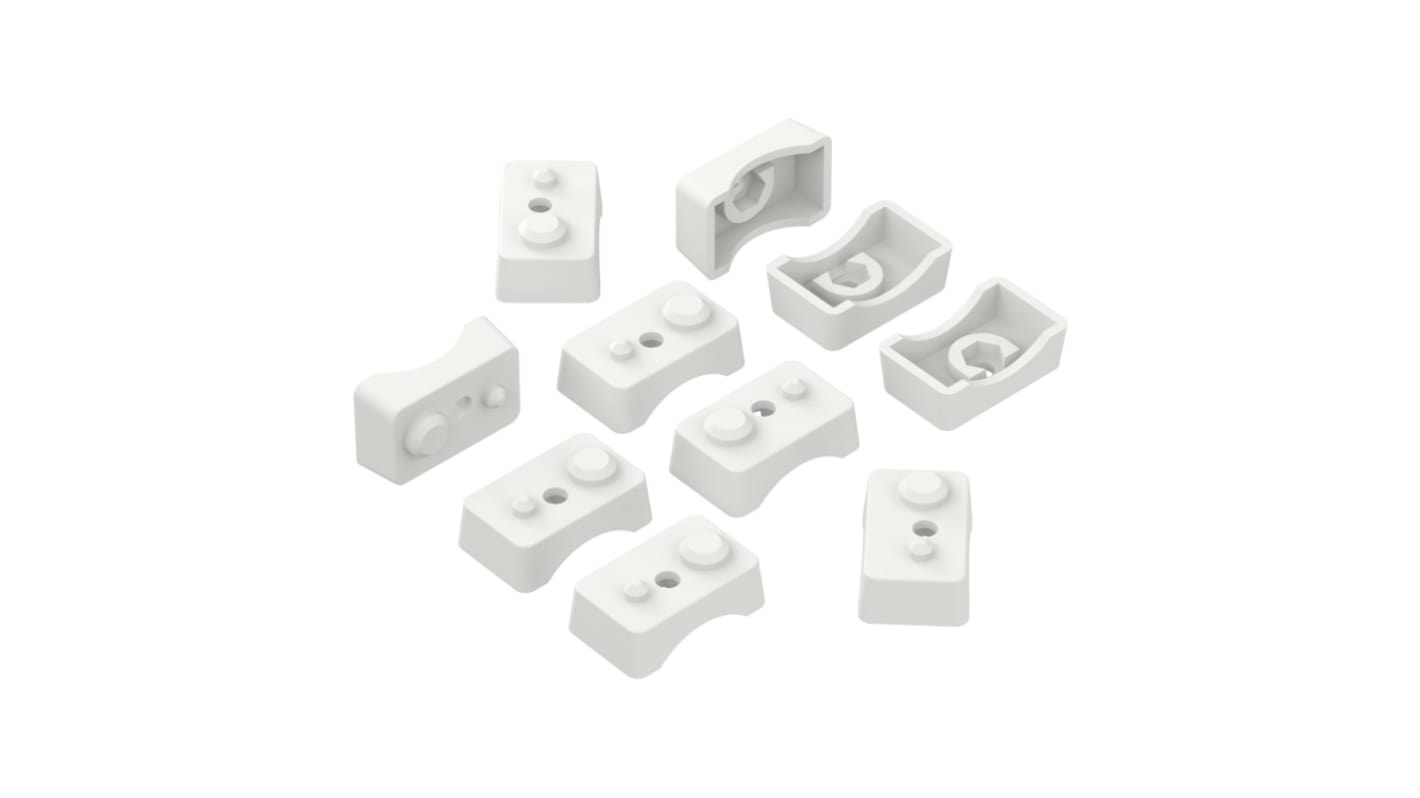 RS PRO ABS Pole Mount Bracket for Use with Enclosure, 31.7 x 19.7 x 13mm