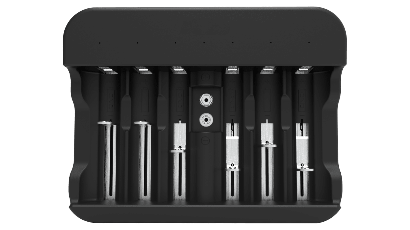 RS PRO Battery Charger For NiCd, NiMH CD – 6F22, CD AA, AAA, C, D, 1.2 V Ni-MH, 9.6 V Ni-MH 7 Cell 1.2 → 9V 30,