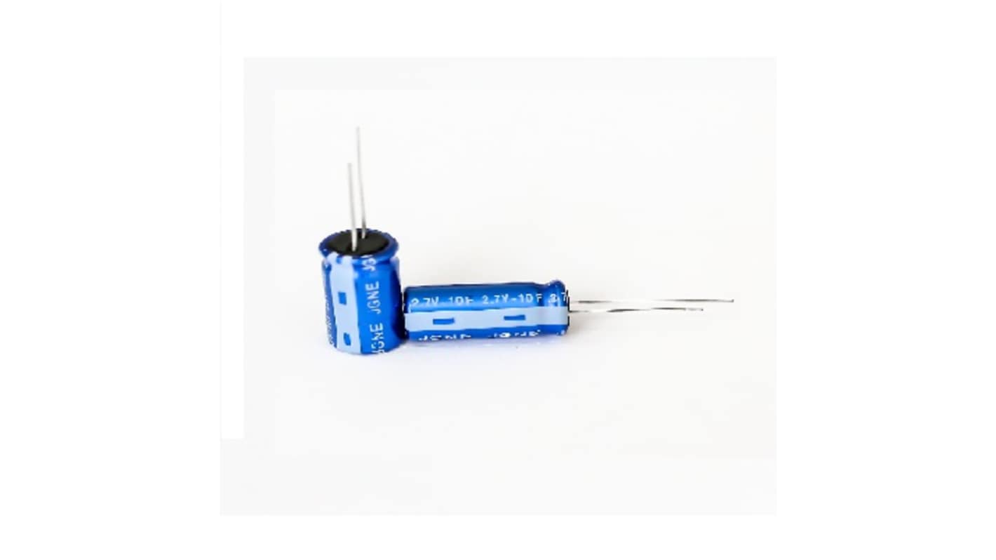 RS PRO 10F Supercapacitor EDLC -20 → +80% Tolerance 2.7V dc, Through Hole