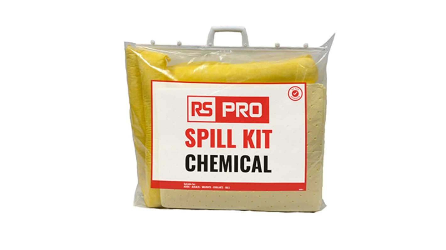 RS PRO 50 L Acid Resistant, Alkali Resistant, Chemical Resistant Spill Kit