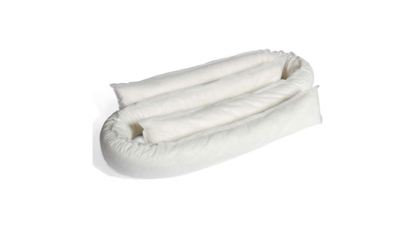 RS PRO Spill Absorbent Sock for Oil Use, 80L Capacity, 20 per Pack