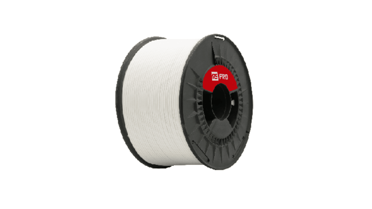 RS PRO 1.75mm White PLA 3D Printer Filament, 500g