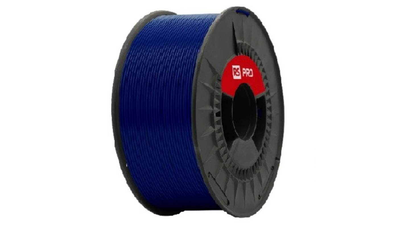 RS PRO 2.85mm Dark Blue PLA 3D Printer Filament, 1kg