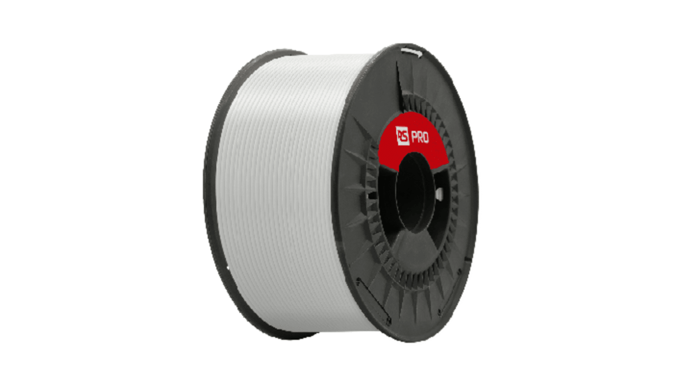 RS PRO 2.85mm Light Grey PLA 3D Printer Filament, 1kg