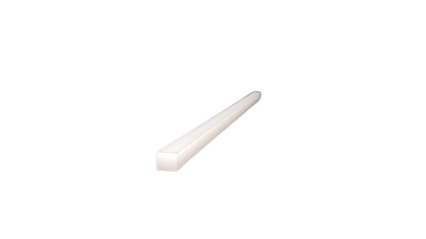 RS PRO Mirror Natural Plastic Sheet, 449.6mm x 10mm x 10mm, Plastic