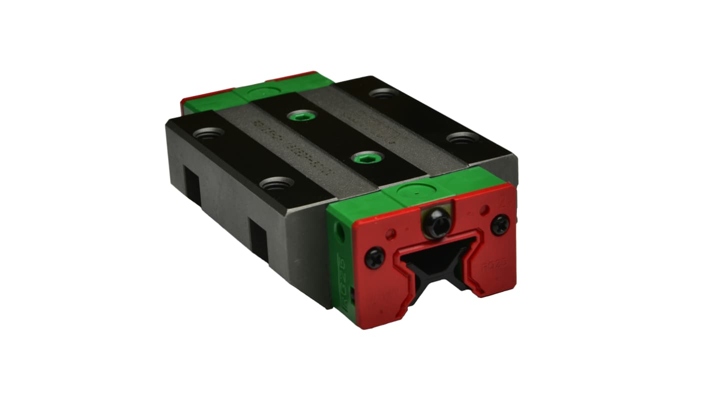 RS PRO 导轨滑块, 用于20mm轨宽, 106mm长 x 63mm宽, 动态26.9kN, 静态63kN, H级精度, RGW系列