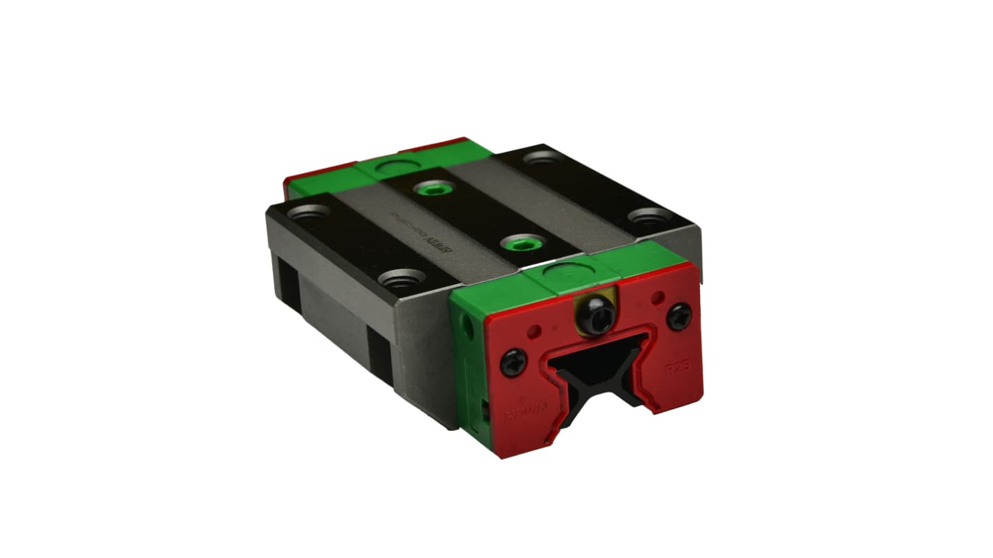 RS PRO 导轨滑块, 用于25mm轨宽, 97.9mm长 x 70mm宽, 动态27.7kN, 静态57.1kN, H级精度, RGW系列