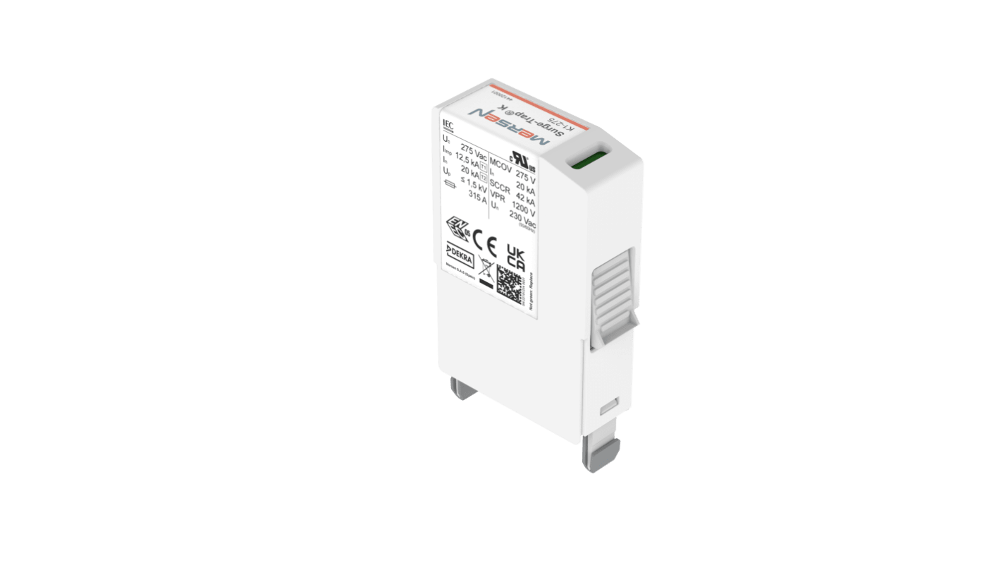 Mersen Surge Protector, 50kA, 2000V (Volts), DIN Rail Mount