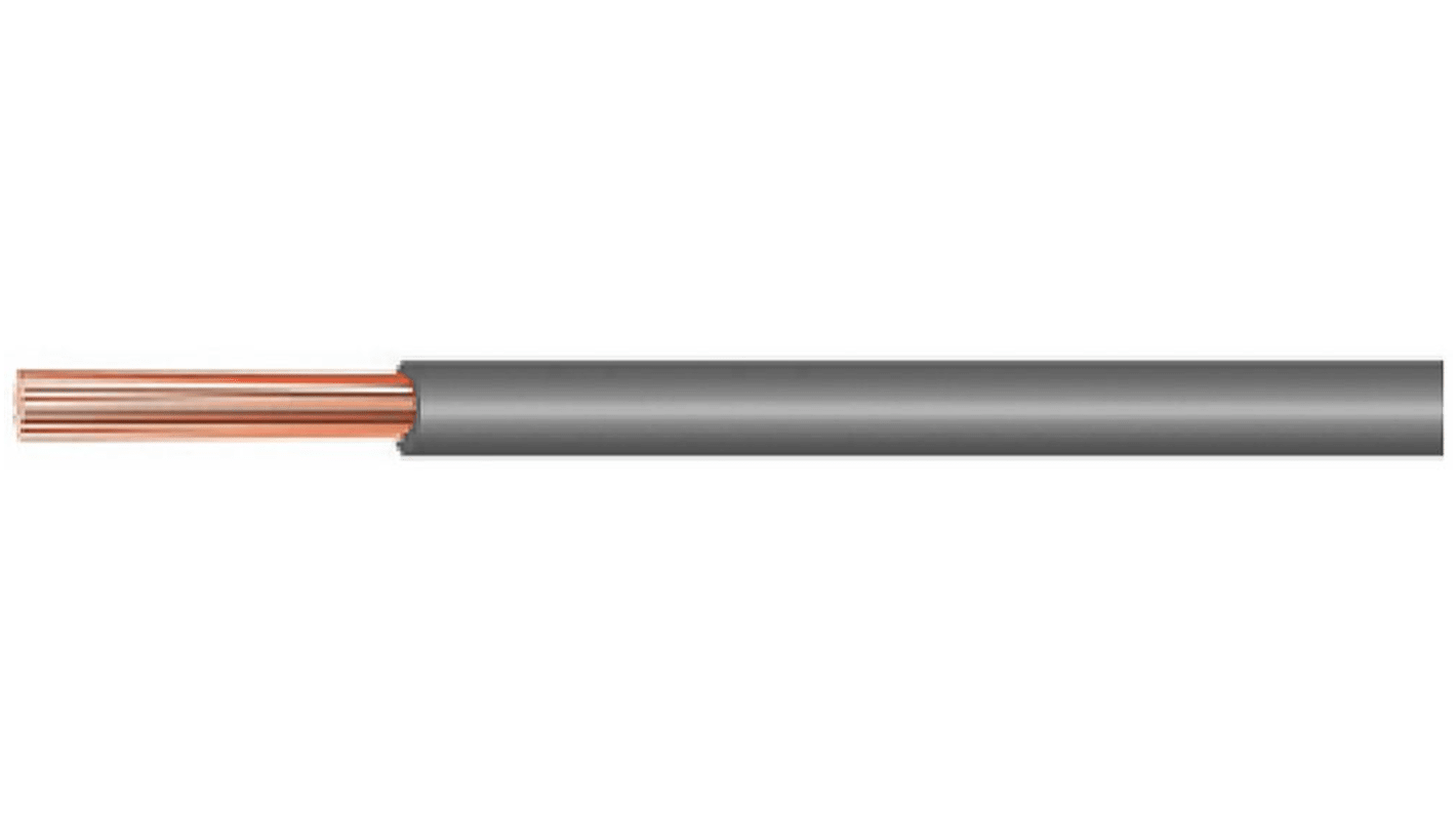 Helukabel H05V-K Series Grey 1 Hook Up Wire, 18, 100m, PVC Insulation, 29119