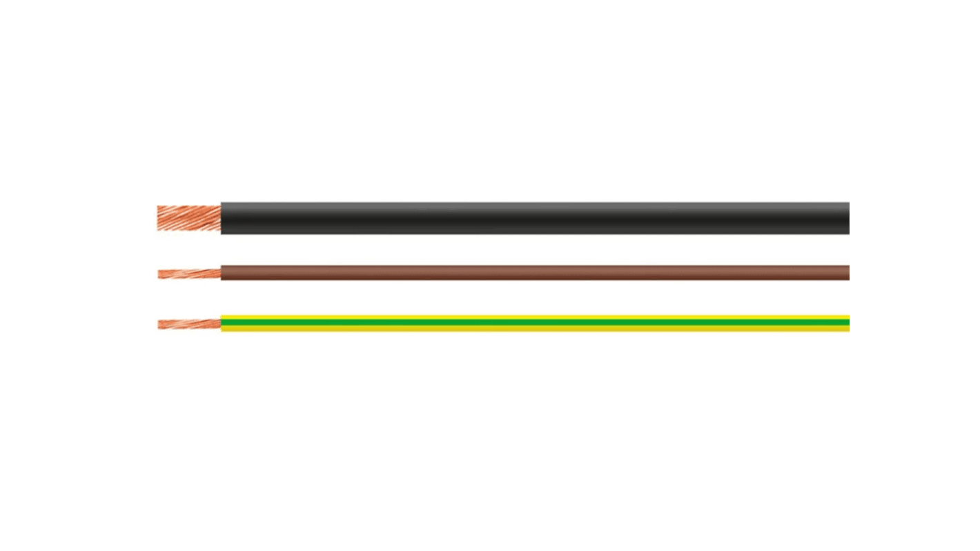 Helukabel H07Z-K Series Black 4 Hook Up Wire, 12, PVC Insulation, 51786
