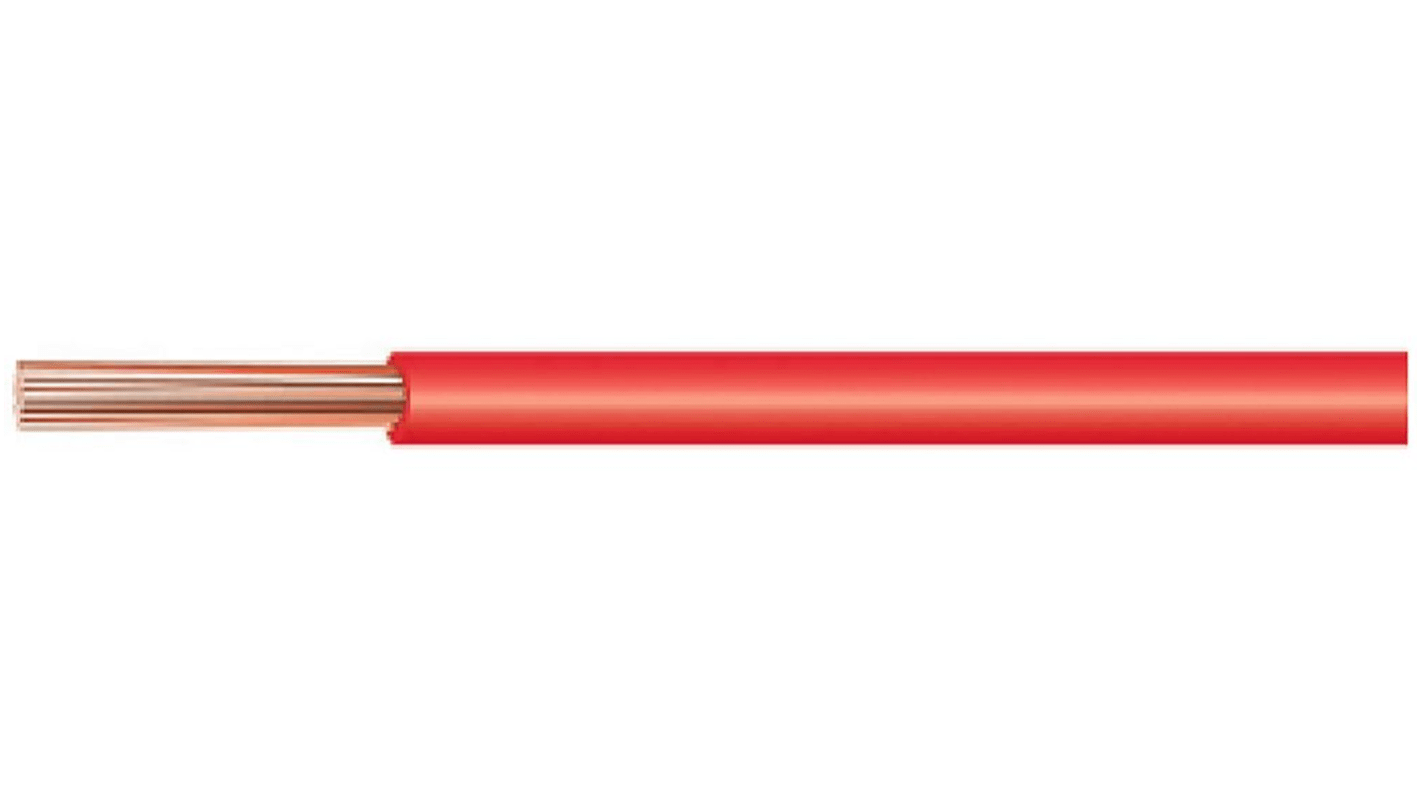 Helukabel H07V Series Red 10 Hook Up Wire, 8, 100m, PVC Insulation, 29197