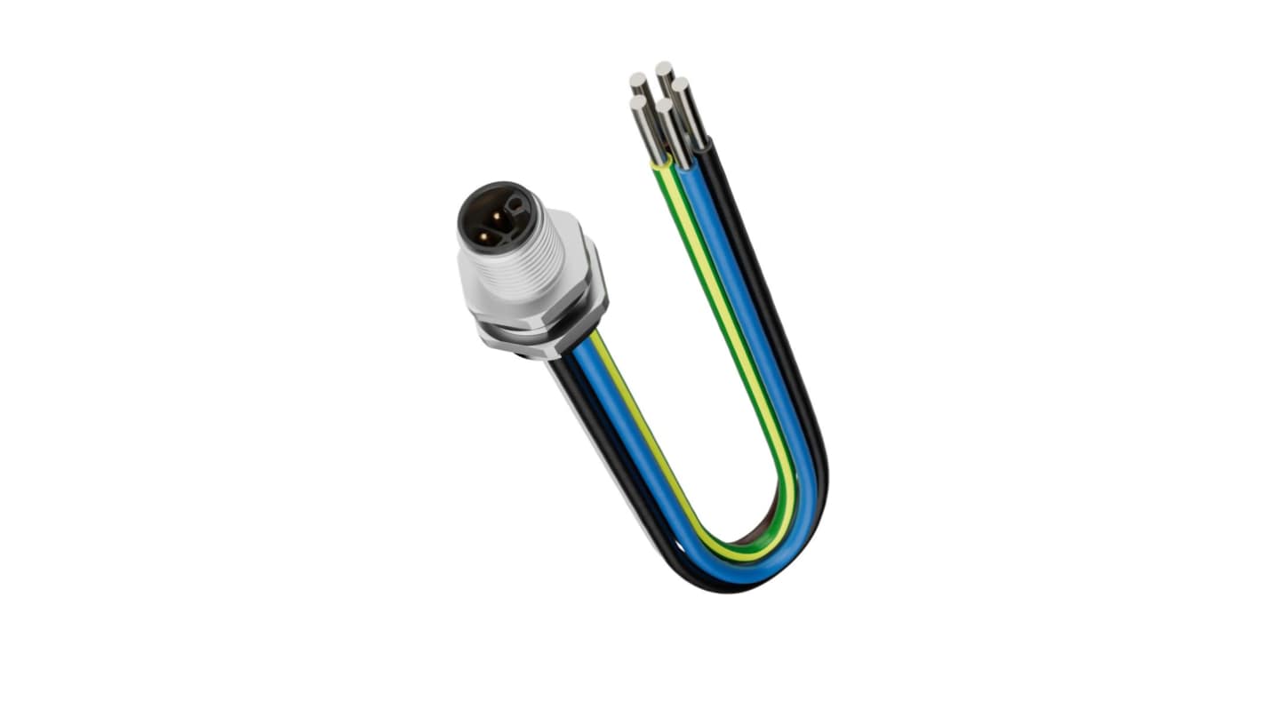 Lapp Straight Male 5 way M12 to Unterminated Circular Connector