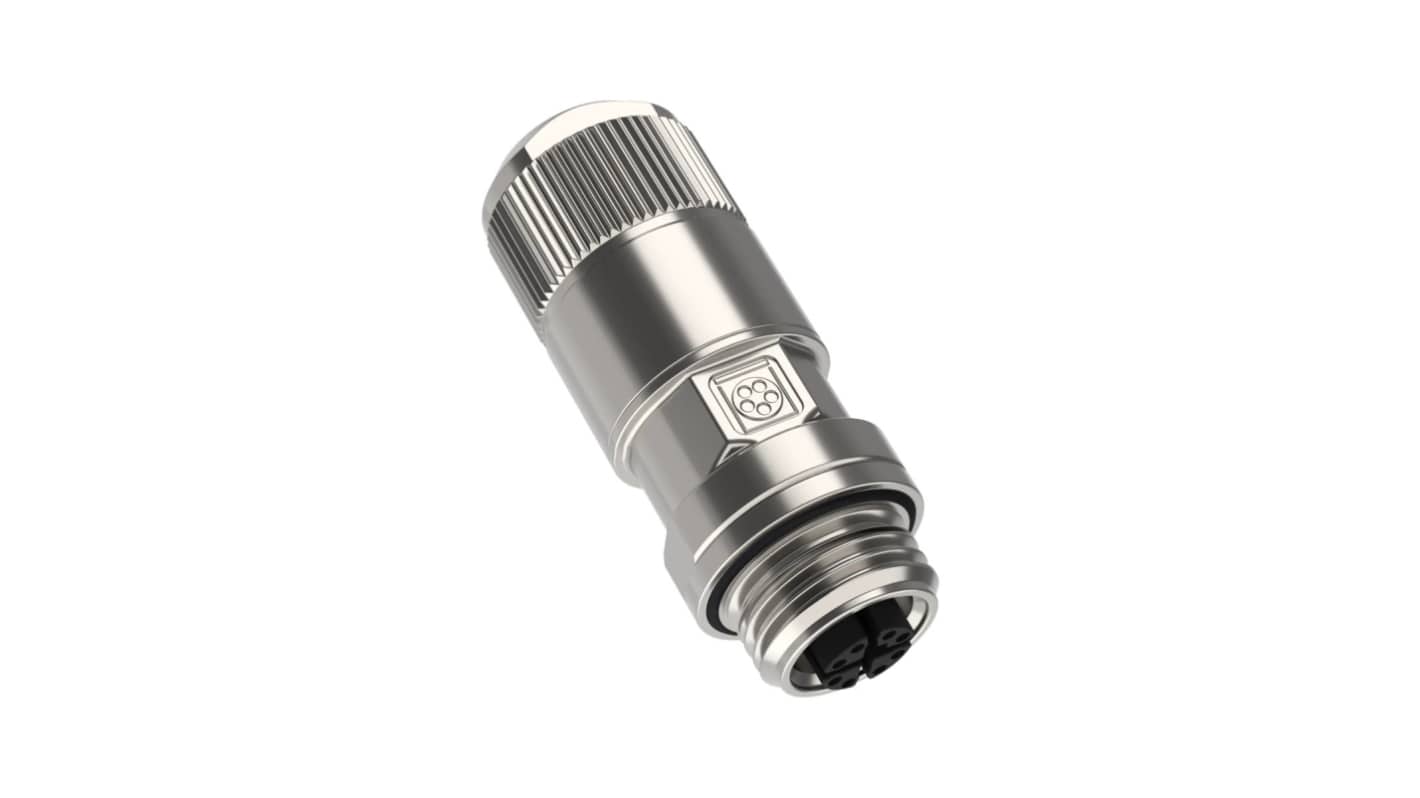 Lapp Industrial Circular Connectors, 8 Contacts, Cable Mount, M12 Connector, Socket, Female, IP67, EPIC DATA Series