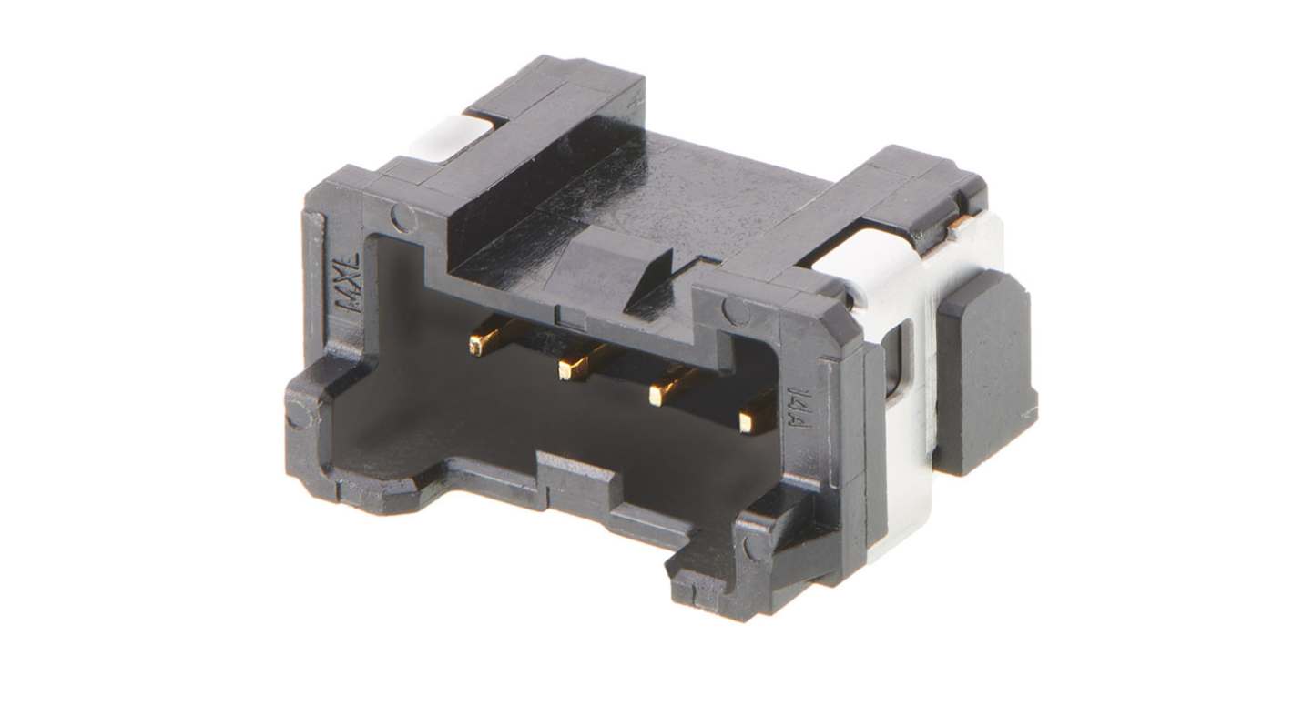 Molex 50557 Series Right Angle Surface Mount PCB Header, 5 Contact(s), 2mm Pitch, 1 Row(s), Shrouded