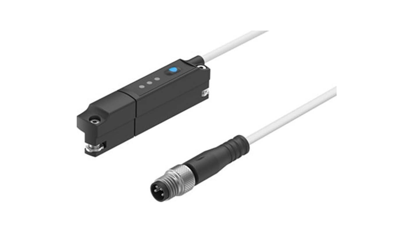Festo 气缸传感器 发射器, 15 → 30V 直流电源, 手动, IP65, IP68, SDAT系列, SDAT-MHS-M50-1L-SV-E-0.3-M8