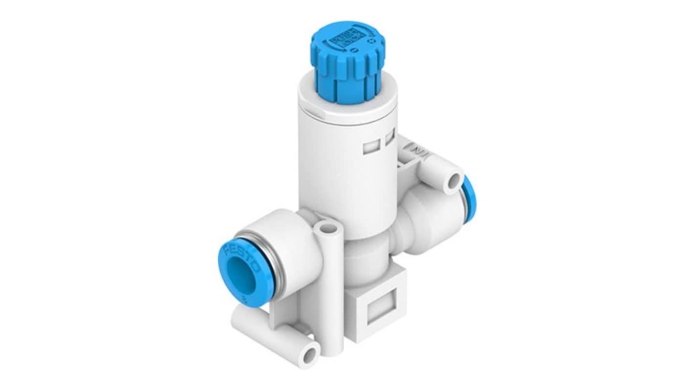 Festo 调节阀, 最大输入8bar, 出口压力1bar至8bar, 推入式 6mm接口
