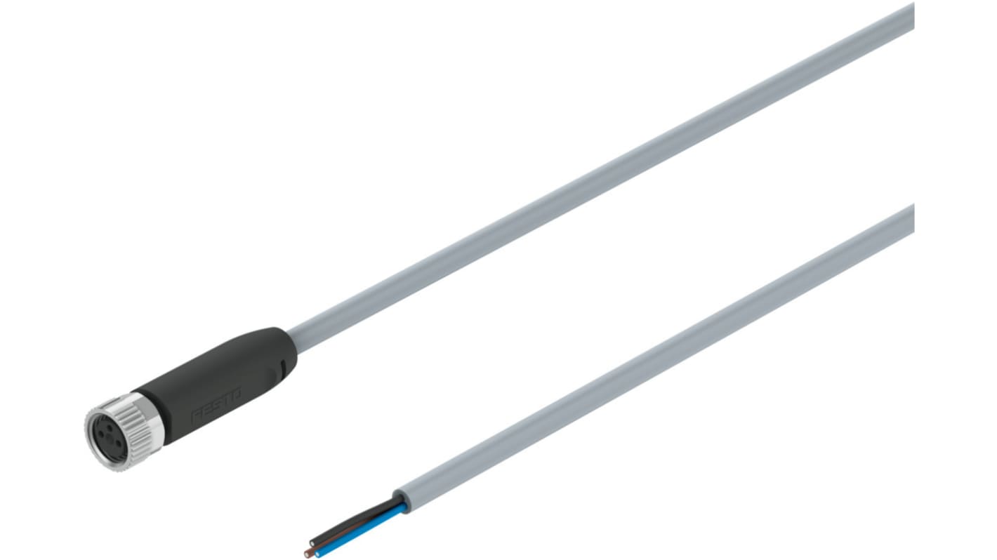Kabel do siłownika/czujnika Złącze A M8 liczba rdzeni 3 długość 2.5m Rodzaj A Żeńskie