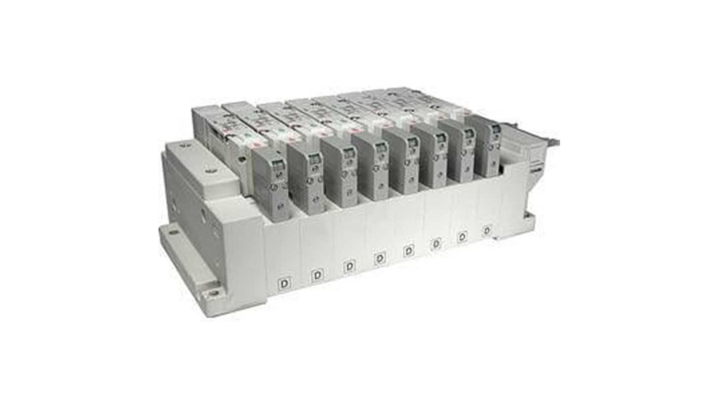 SMC SV2000 series 8 station One-Touch Fitting 6 mm D-Sub Manifold, SS5V2-10FD1-08B-C6