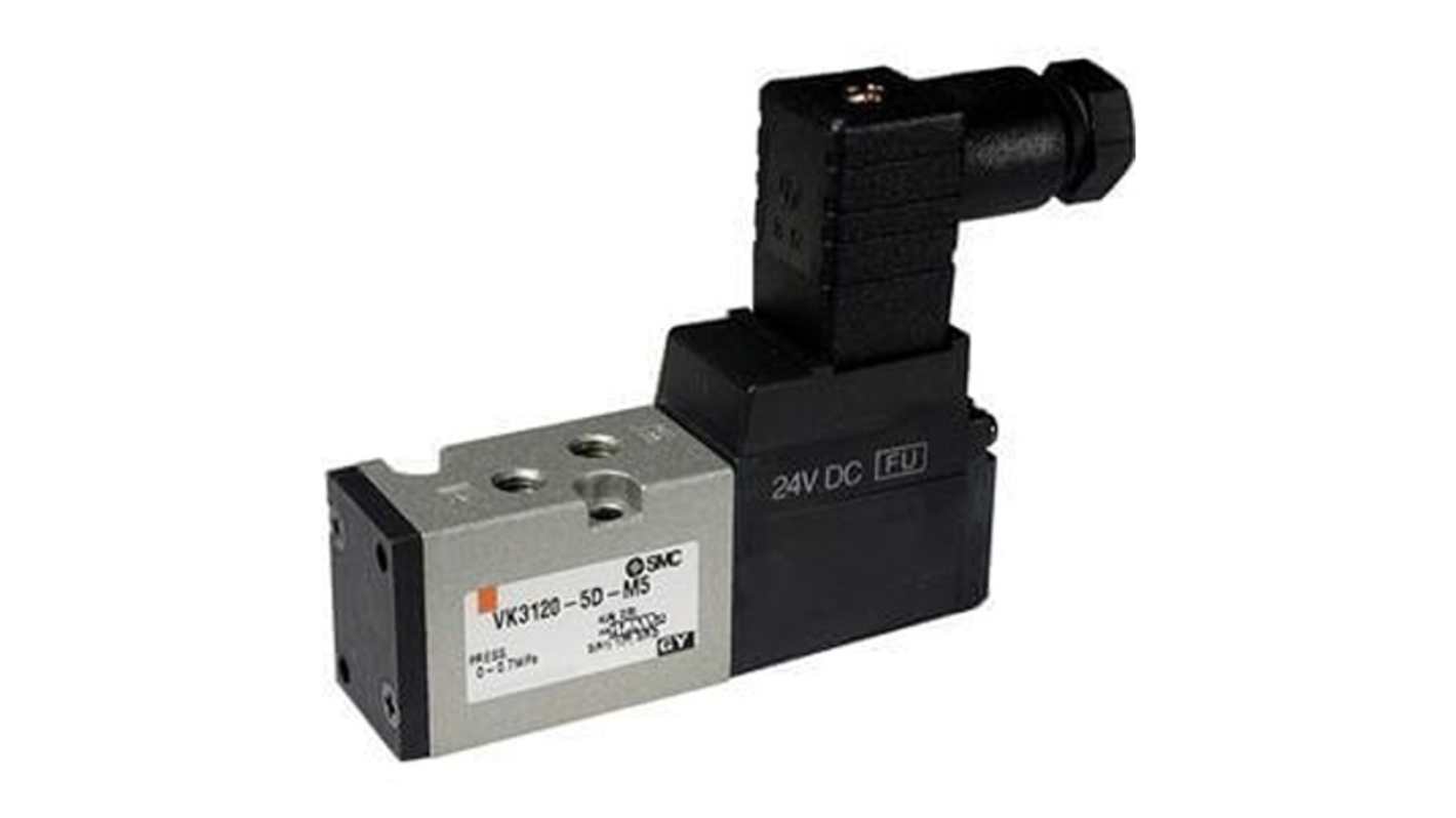 SMC Pneumatic Solenoid Valve - Solenoid M5 x 0.8 VK3000 Series 24V dc