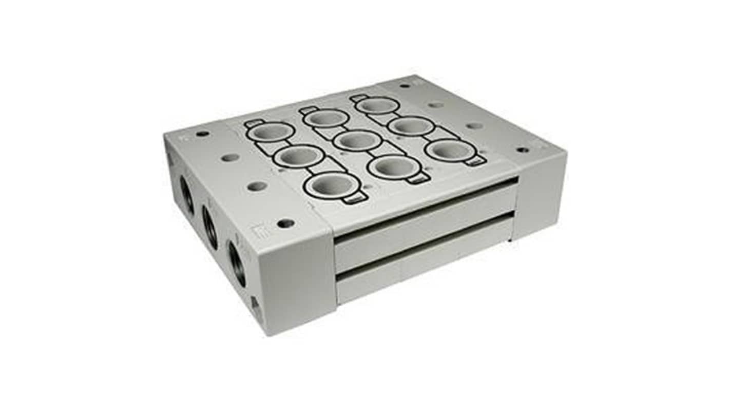SMC SY9000 series 4 station Manifold Base, SS5Y9-23-04-00F-Q